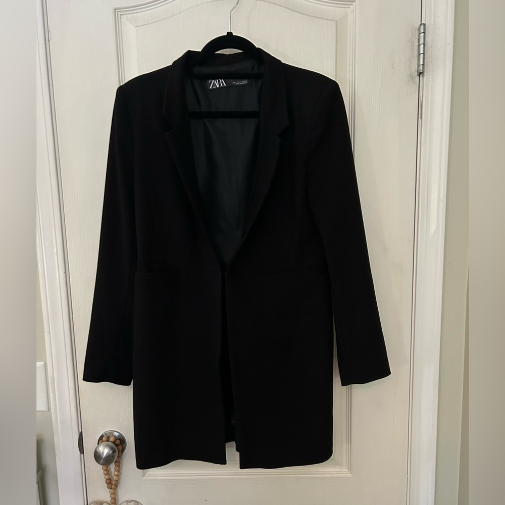 Zara Women's Black Blazer Coat